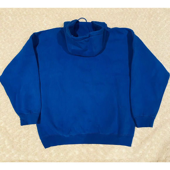 The Rock Athletic Royal Blue Basketball Thick Fleece Hoodie Sweatshirt Sz Medium - Picture 4 of 6